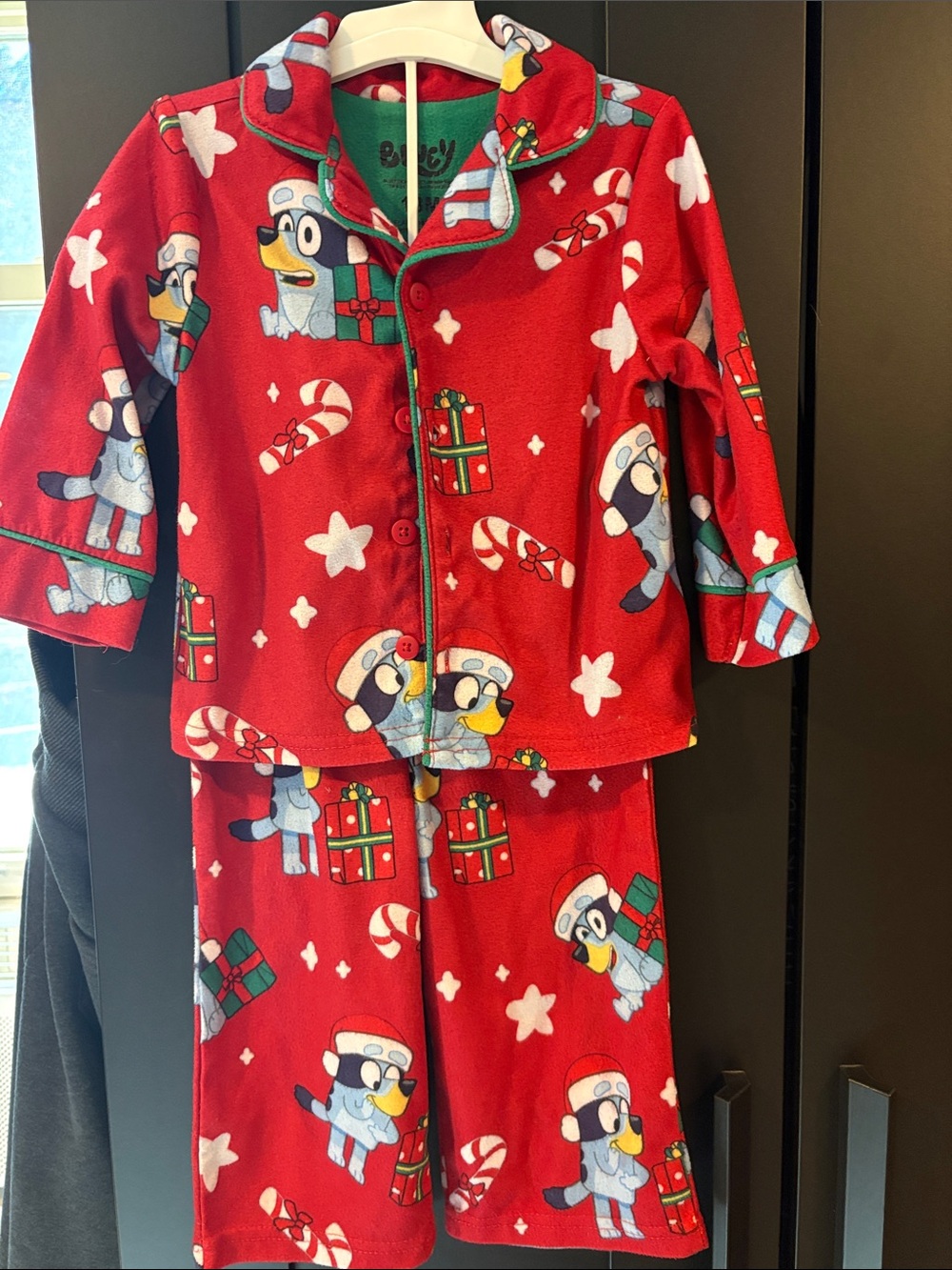 Children's Red Penguin Holiday Pajama Set